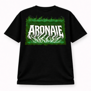 Aronaie Classic Black Tee - Green