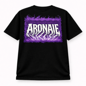 Aronaie Classic Black Tee - Purple