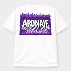 Aronaie Classic White Tee - Purple